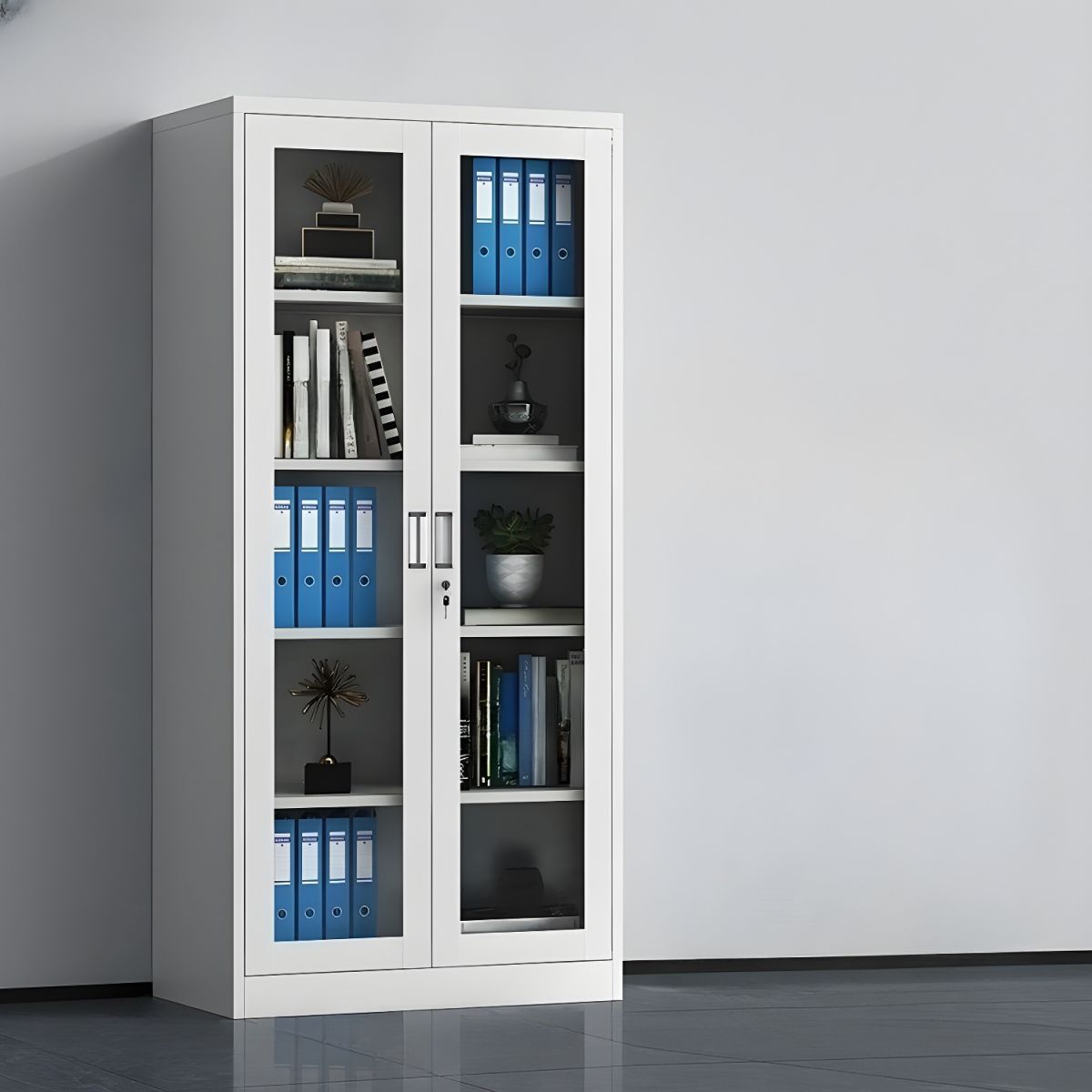 Full glass Metallic cabinet