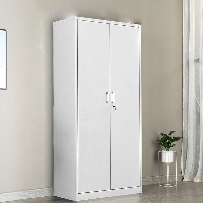 2-door steel office cabinet with lockable storage for corporate use