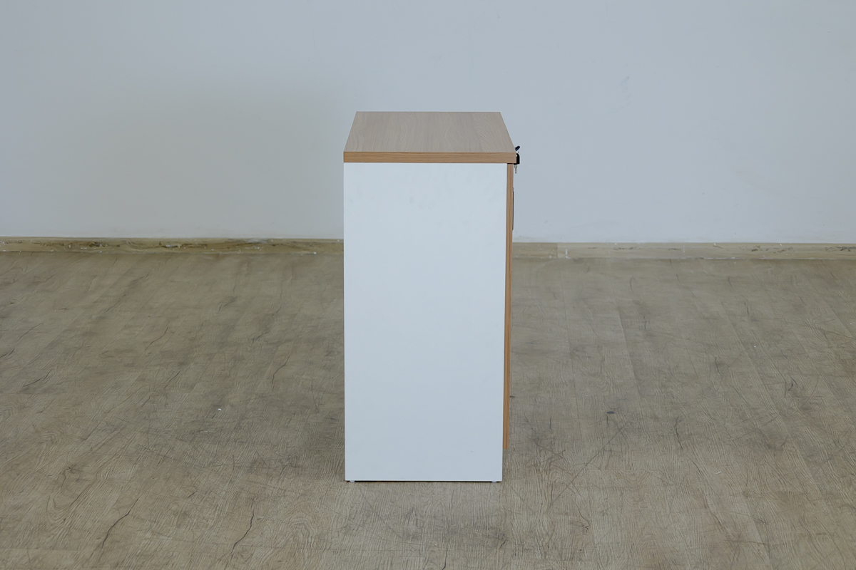 Wooden Office Cupboard – Lockable 2-Door Storage Cabinet - Image 5