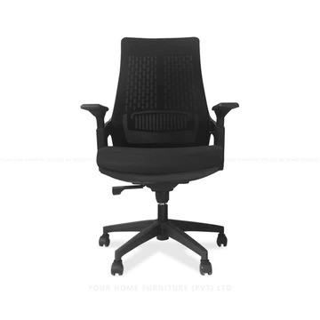 High-Back Mesh Office Chair with Headrest – Ergonomic Swivel Seat - Image 2