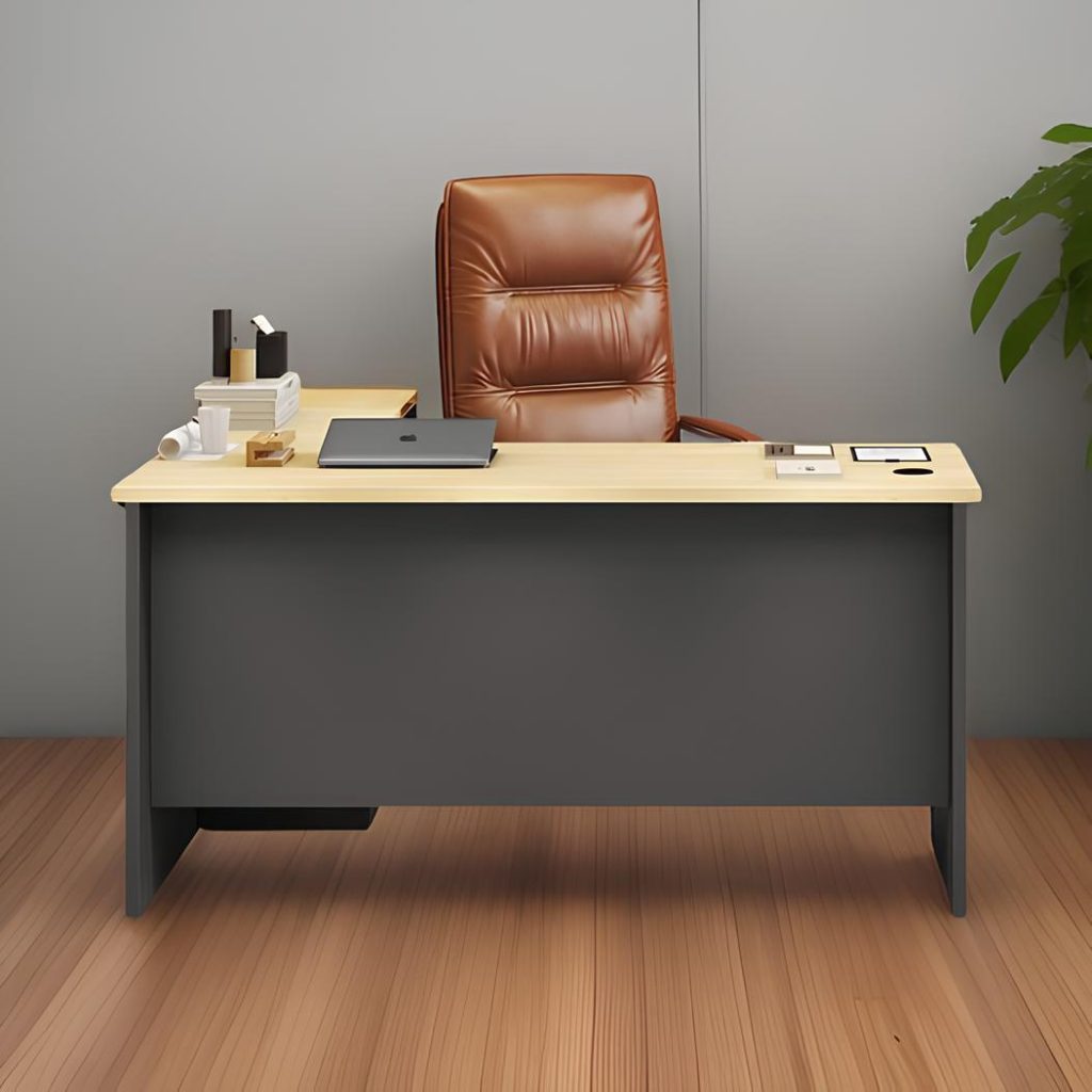 Modern 1.2M executive office desk with spacious top and sleek design