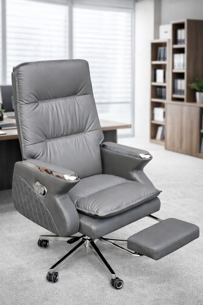 Reclining Office Chair with Footrest